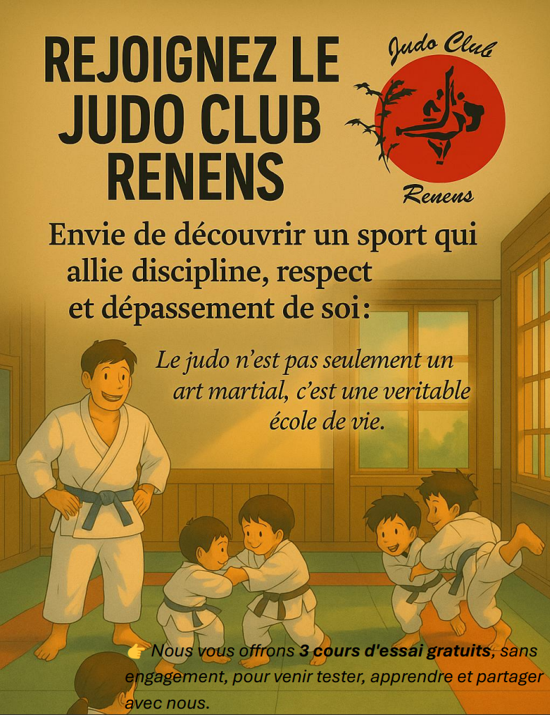 Affiche – Venez découvrir le judo